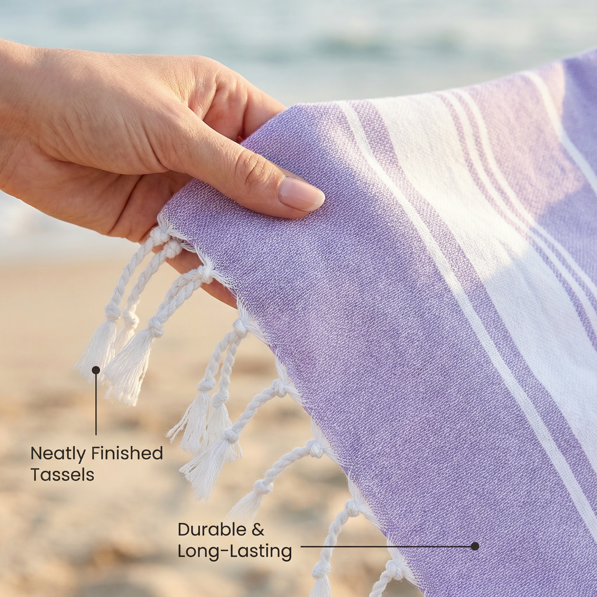 Personalized Turkish Towel Set – Quick-Dry Cotton, Customizable Embroidery & Designs