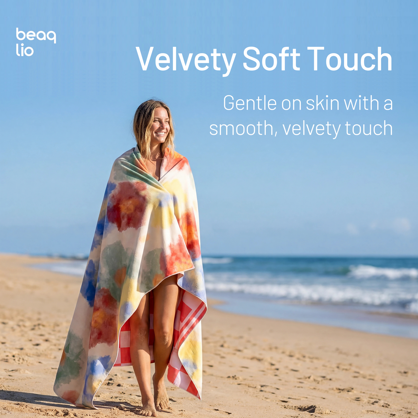Beaqlio 6 Pack Microfiber Beach Towel Oversized with 6pcs Travel Bag, 71*36 Cruise Quick Dry XL Beach Towels for Cruise Pool Yoga Gym Vacation Gift, Lightweight Absorbent Large Beach Essentials,  Tie dye