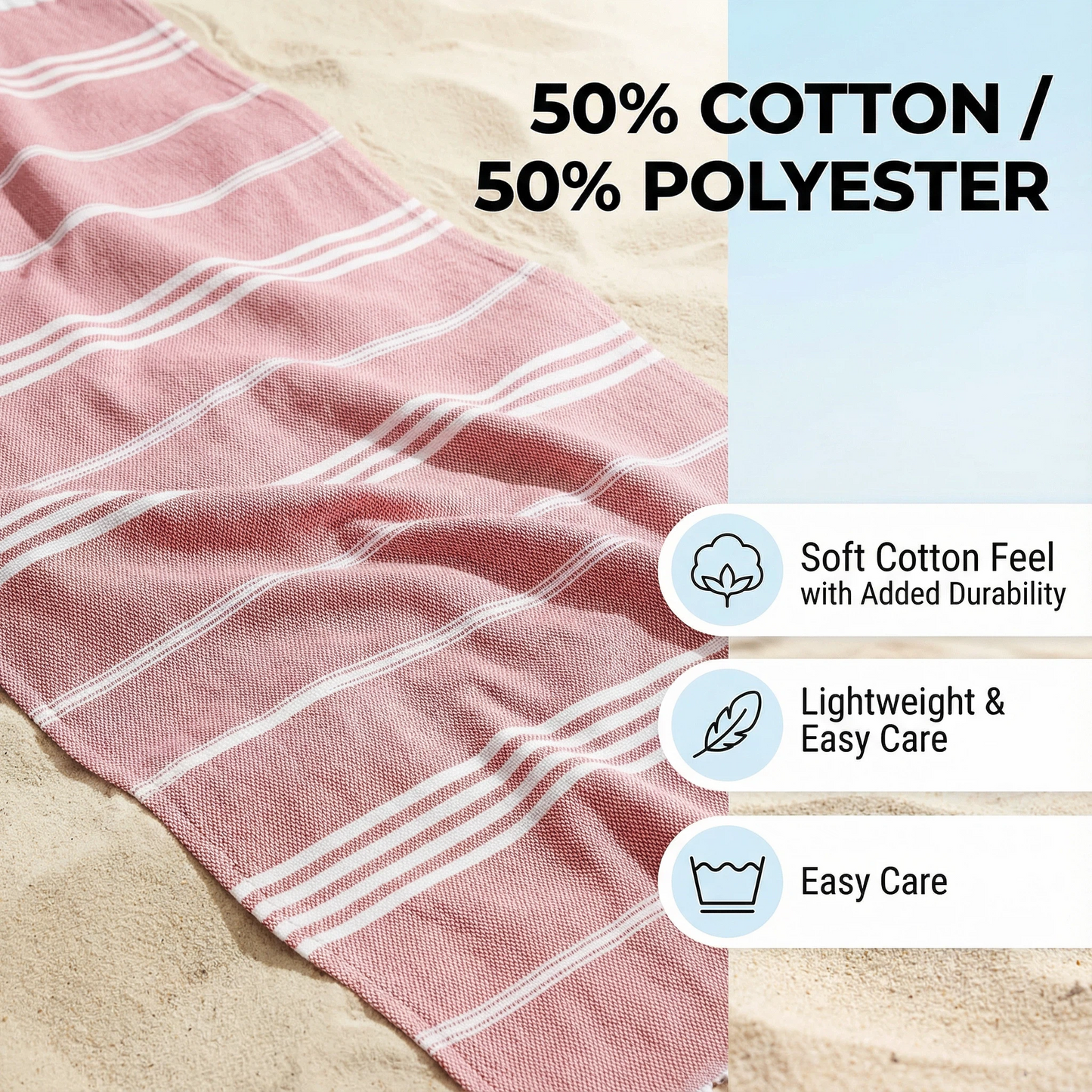 Personalized Turkish Towel Set – Quick-Dry Cotton, Customizable Embroidery &amp; Designs