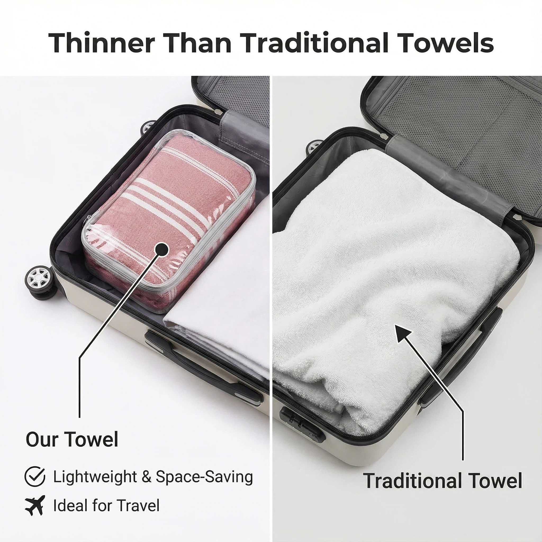 Personalized Turkish Towel Set – Quick-Dry Cotton, Customizable Embroidery & Designs