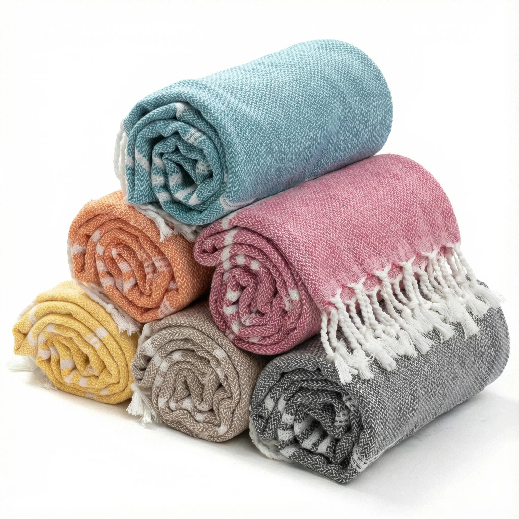 Personalized Turkish Towel Set – Quick-Dry Cotton, Customizable Embroidery & Designs
